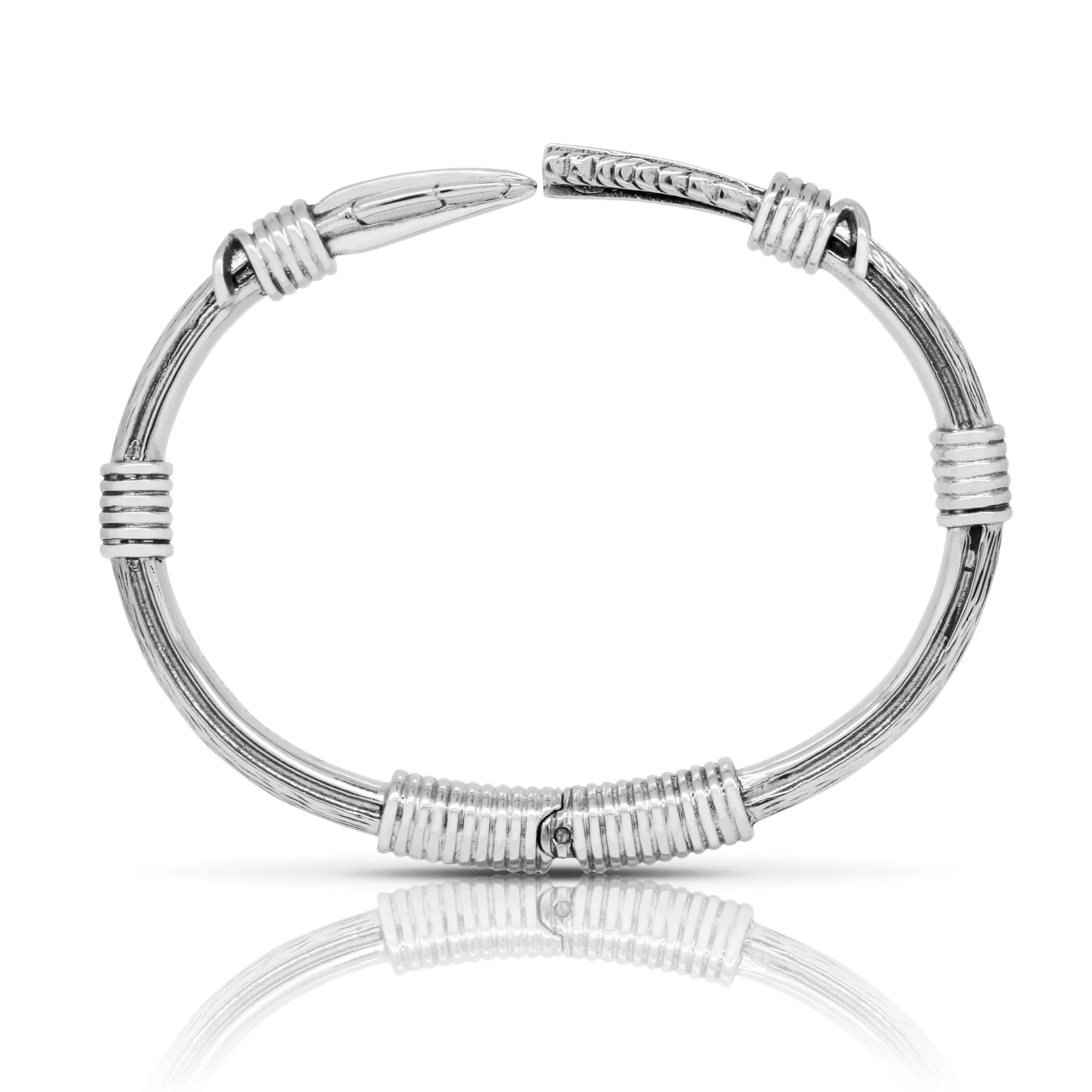 Feather arrow bangle - Steel