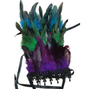 Feather Shawl and Wrist Cuffs - Assorted