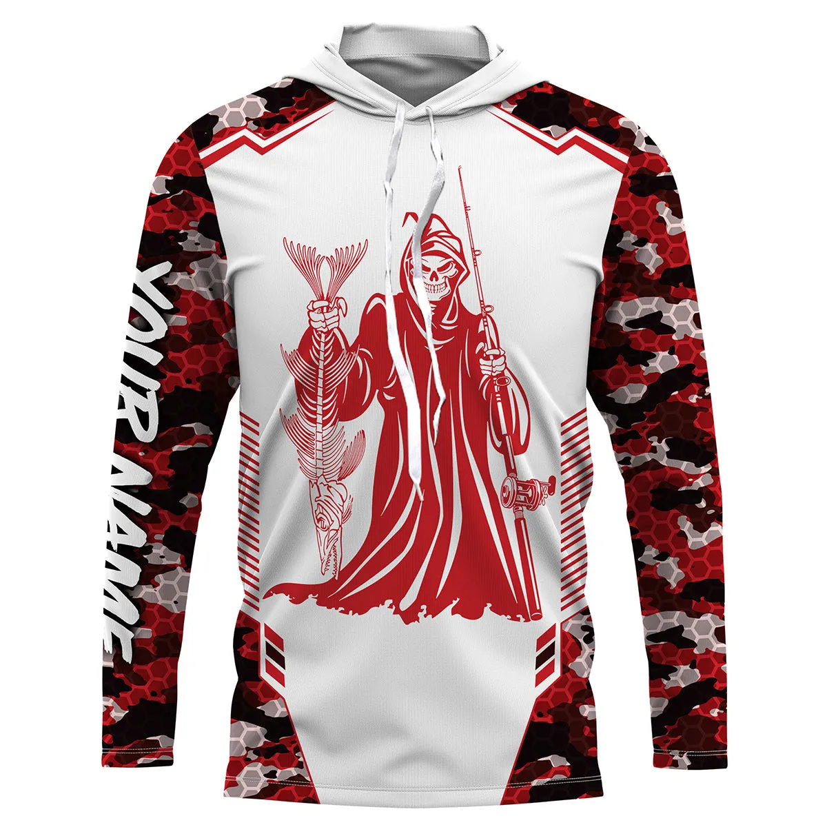 Fish Reaper Camo UPF 30  Men’s Long Sleeve Fishing Shirt, Long sleeve performance Fishing Shirts TTS0129