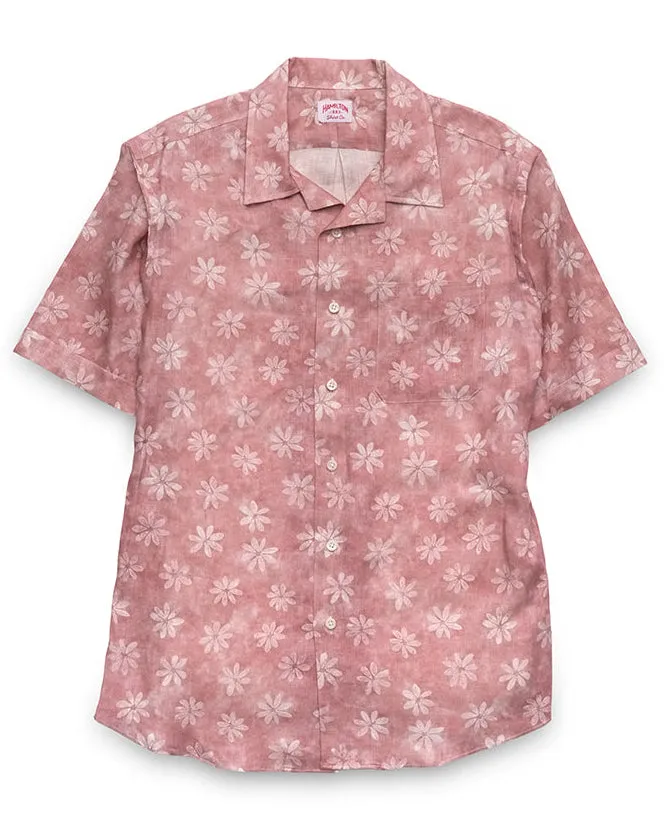 Floral Linen Camp (Pink)