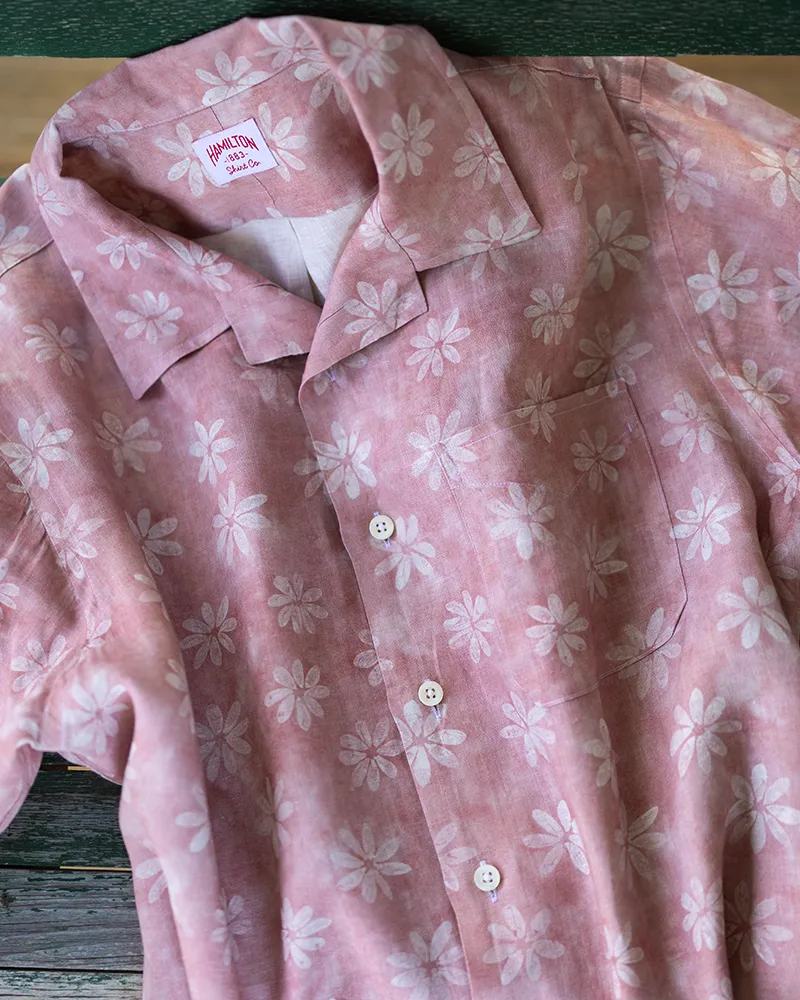 Floral Linen Camp (Pink)