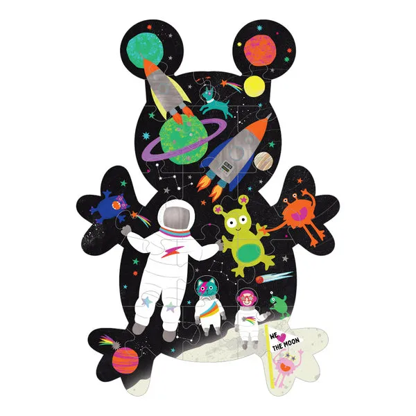 Floss & Rock Space 20pc Space Jigsaw with Shaped Box