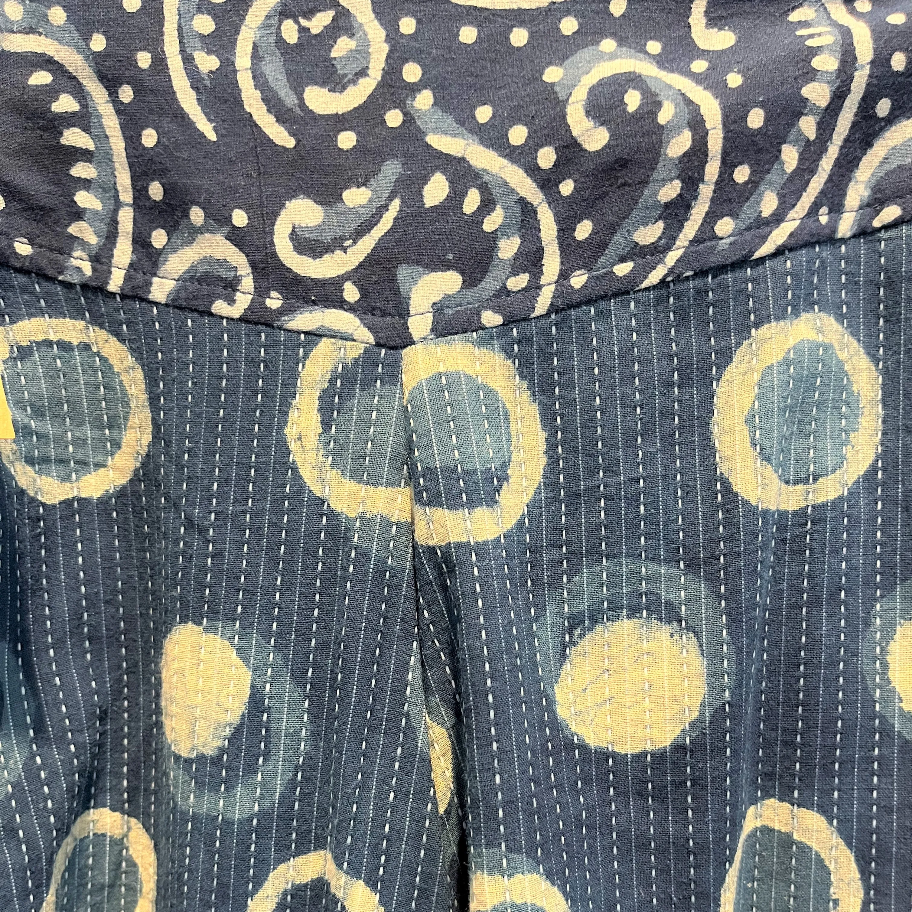 Flowing Wide Leg Pant - 100% Cotton Hand Block Printed