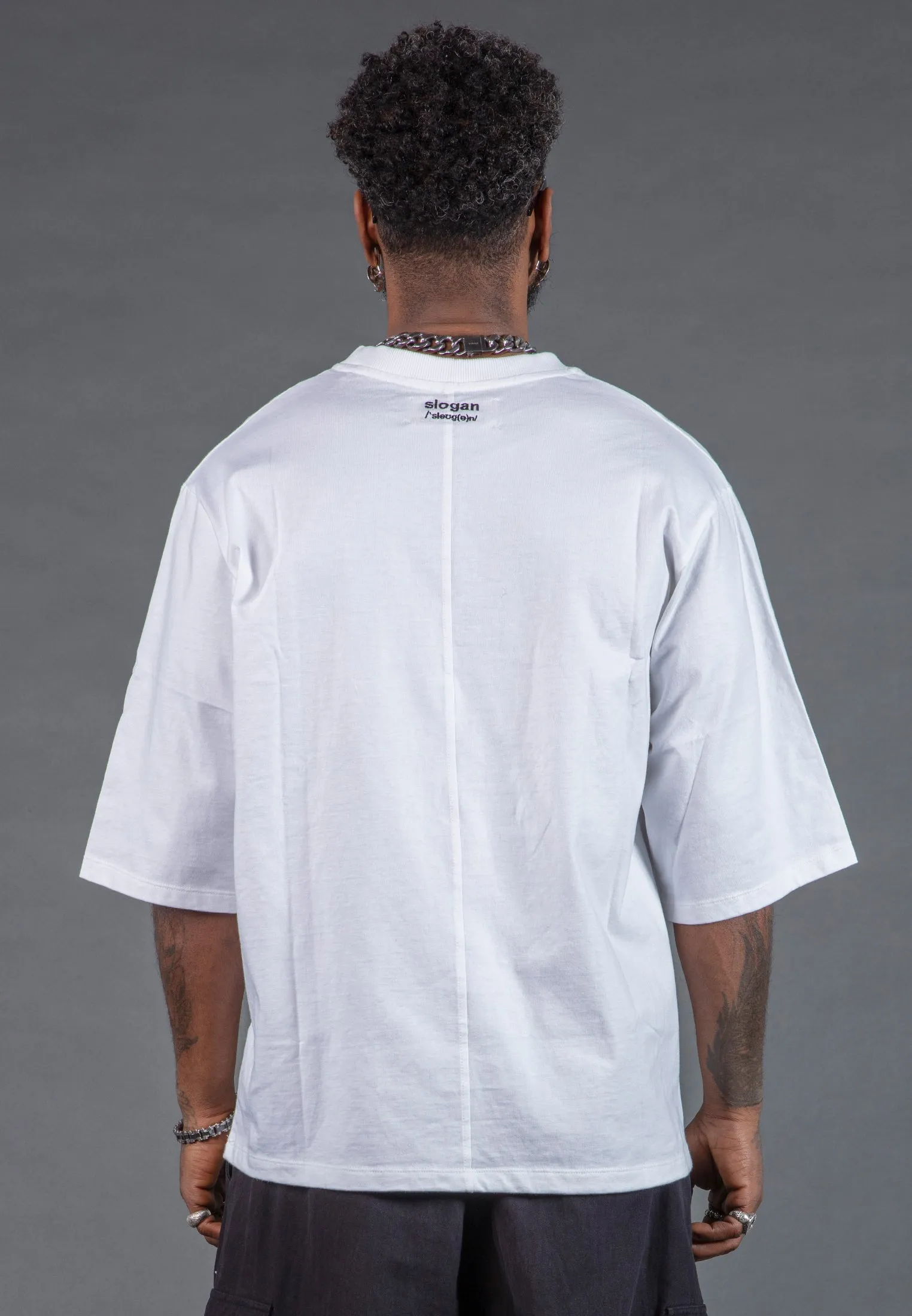 FUCK IT OVERSIZED T-SHIRT WHITE