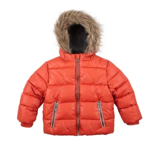 Fur-trimmed Puffer Coat