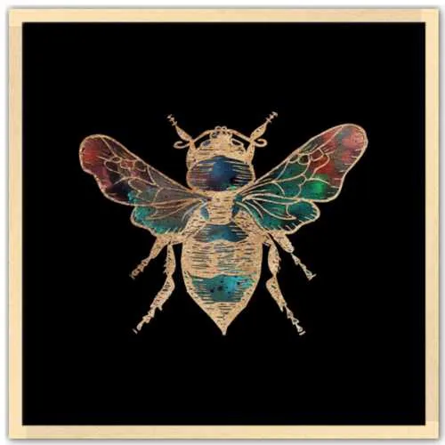 Galactic Honey Bee Fine Art Print by Aimee Schreiber