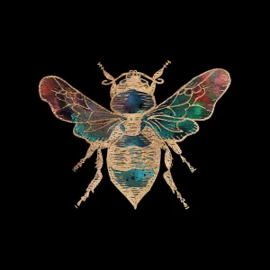 Galactic Honey Bee Fine Art Print by Aimee Schreiber