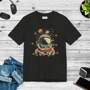 Galaxy Unisex Jersey Short Sleeve Astronaut Tee