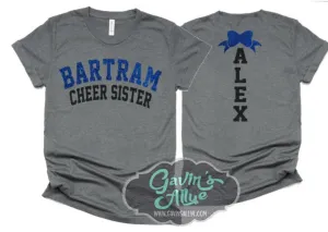 Glitter Cheer Shirt | Cheer Tshirts | Cheerleading Shirts | Biggest Fan | Cheerleader Gift | Glitter Megaphone Shirt | Bella Canvas T-shirt