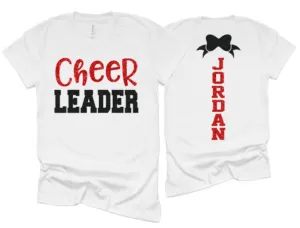 Glitter Cheer Shirts | Cheer Leader Tshirts | Cheer Shirts | Cheerleader Gift | Glitter Megaphone Shirt | Bella Canvas T-shirt