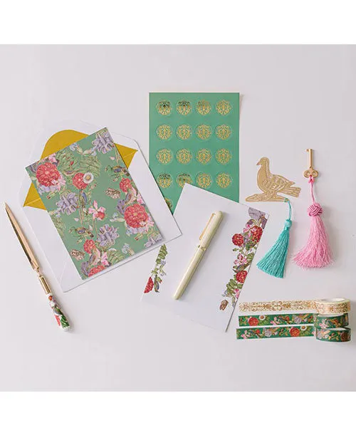GOOD JUJU INK | Lacquer Keepsake Stationary Set | Bird Menagerie Illumination