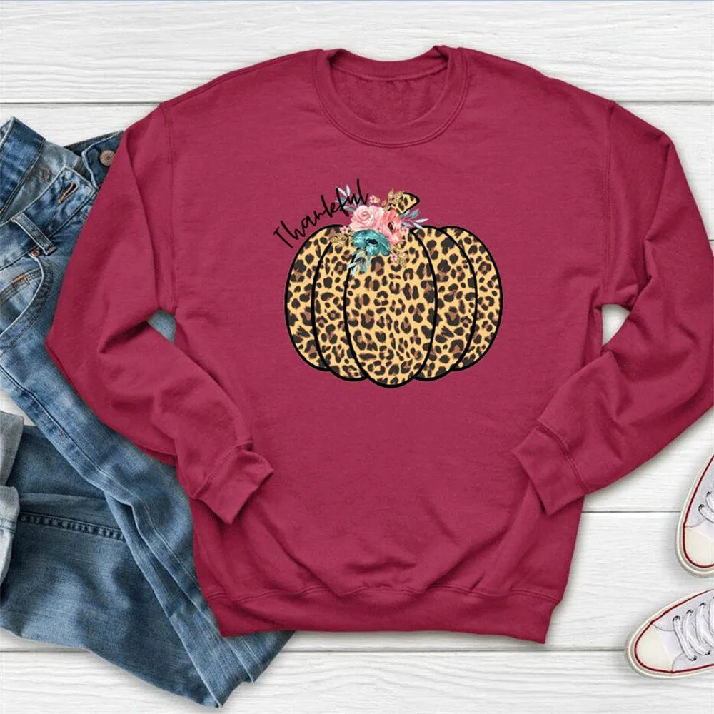 Graphic long Sleeve Shirts Thankful