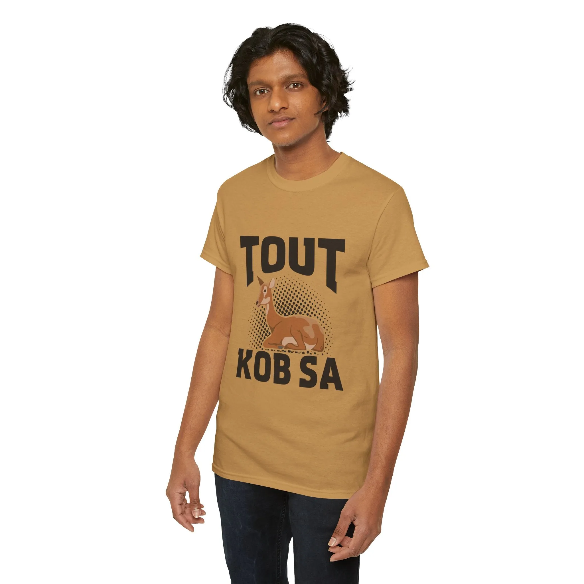 Haitian Humor T-Shirt Tout Kob Sa Design Premium Ethically Made Tee Unisex Cotton Comfort Fit
