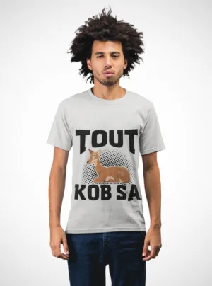 Haitian Humor T-Shirt Tout Kob Sa Design Premium Ethically Made Tee Unisex Cotton Comfort Fit