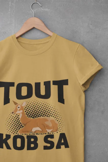Haitian Humor T-Shirt Tout Kob Sa Design Premium Ethically Made Tee Unisex Cotton Comfort Fit