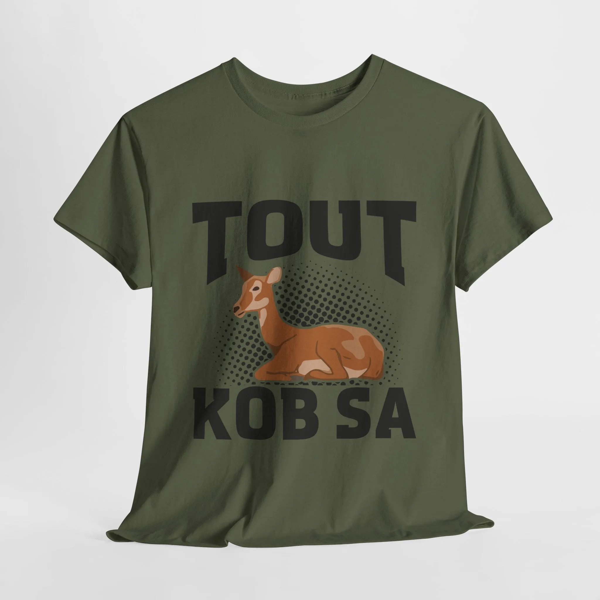 Haitian Humor T-Shirt Tout Kob Sa Design Premium Ethically Made Tee Unisex Cotton Comfort Fit