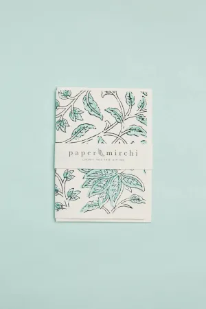 Hand Block Printed Greeting Card - Bouquet Breeze