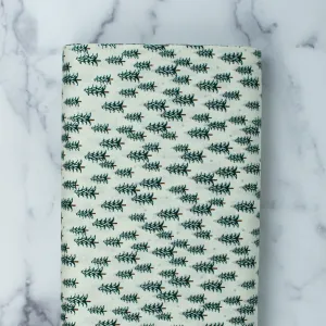 Holiday Classics by Rifle Paper Co. - Fir Trees - Silver Metallic