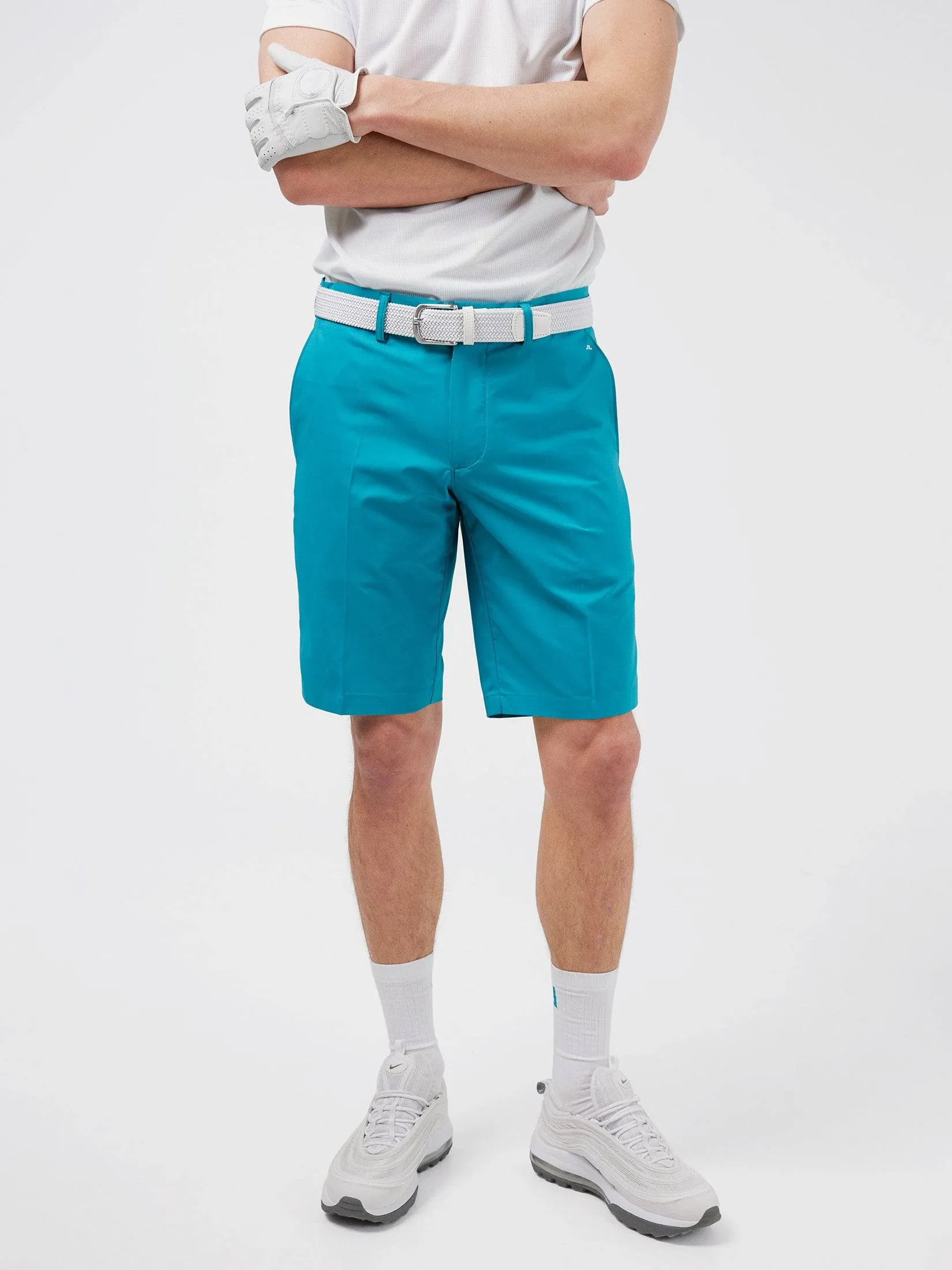 J.Lindeberg Mens Somle Golf Shorts - ENAMEL BLUE