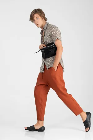 Keenon - Rolled short sleeves slim fit shirt