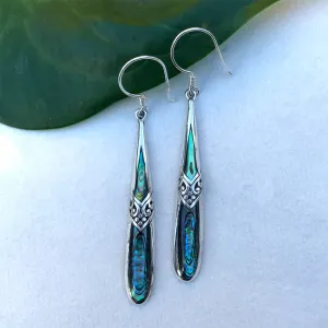 Kenindah Abalone Earrings - Sterling Silver, Indonesia