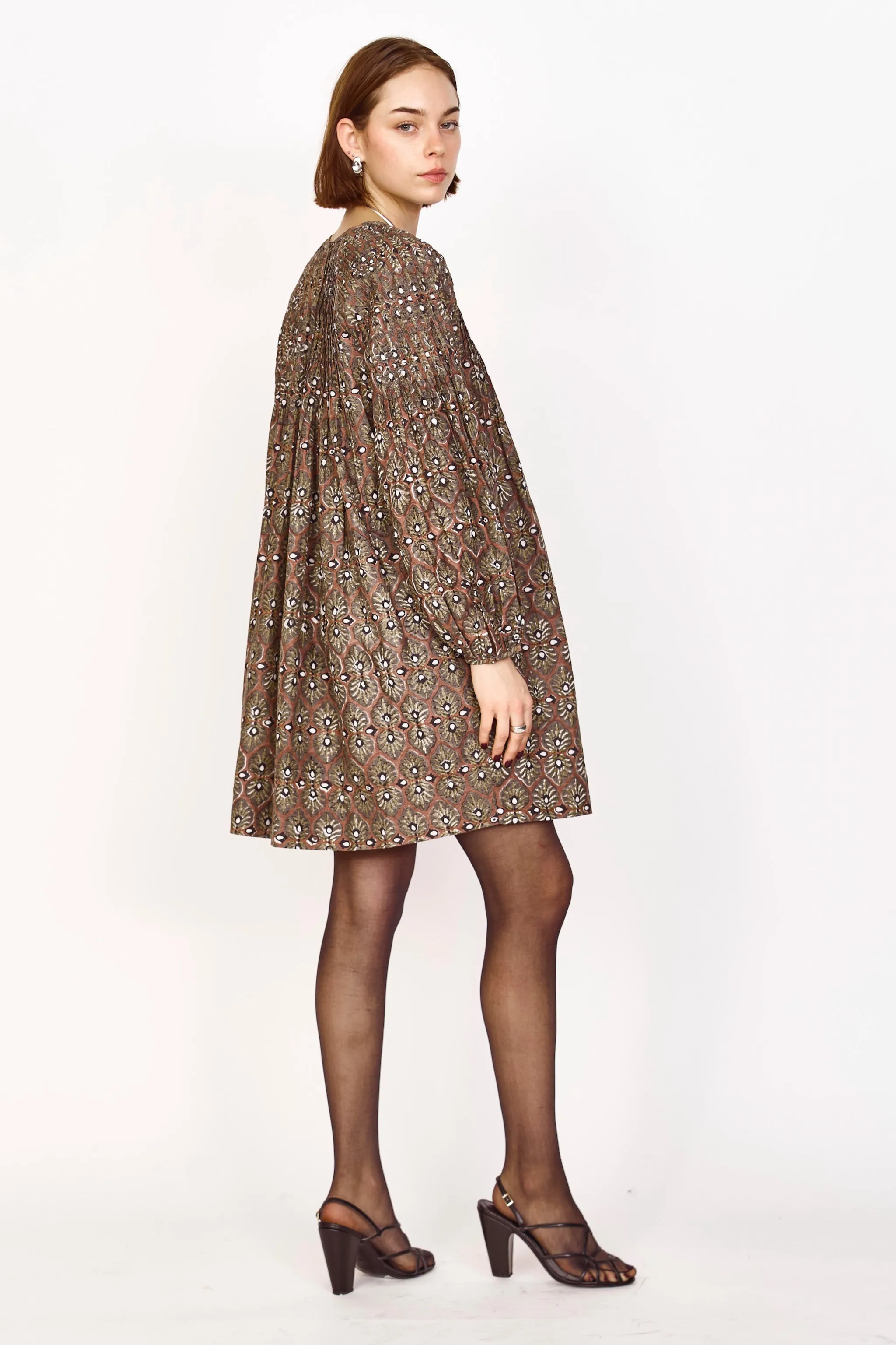 Kerala Dress in Chestnut Shisha