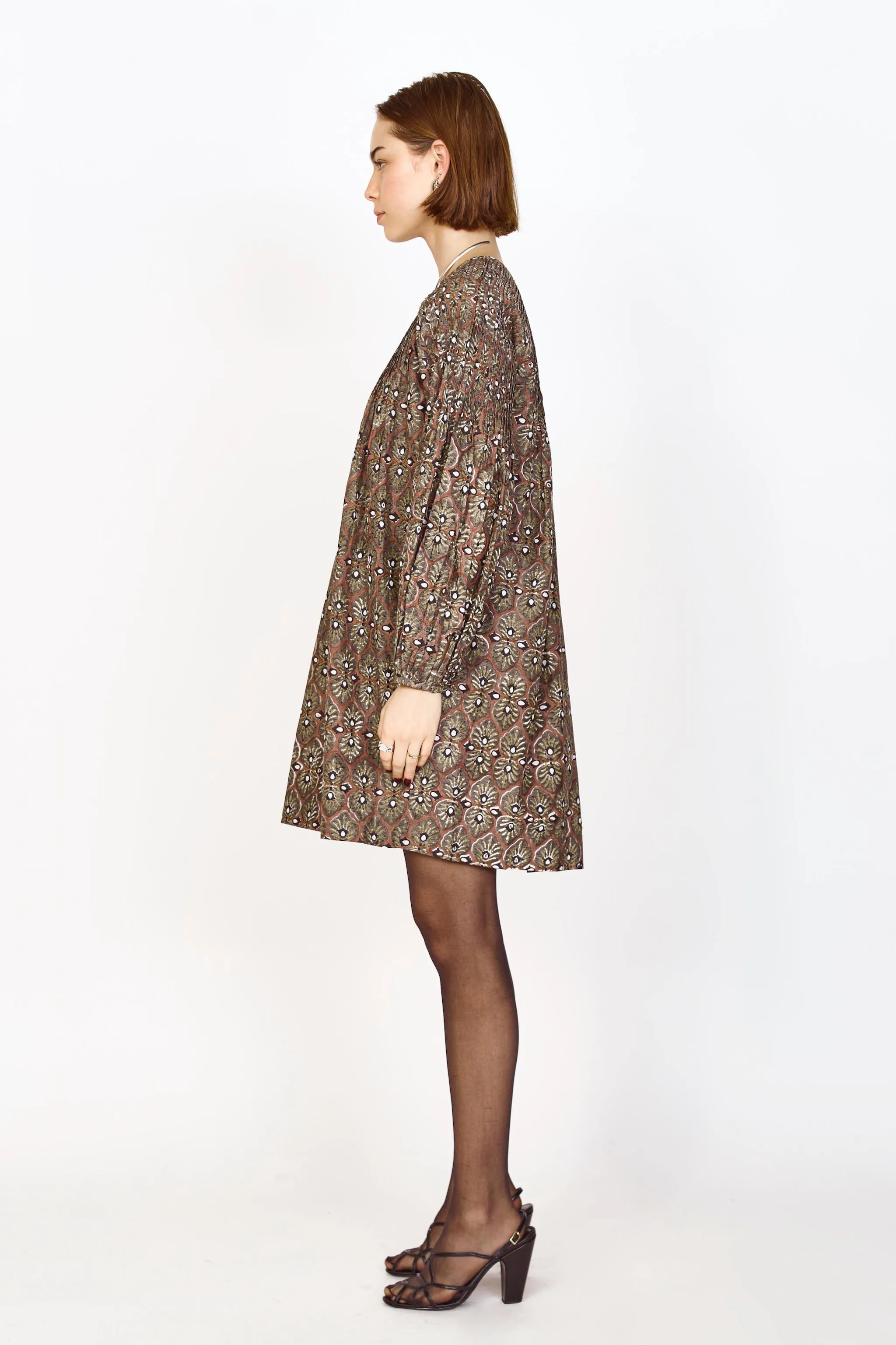 Kerala Dress in Chestnut Shisha