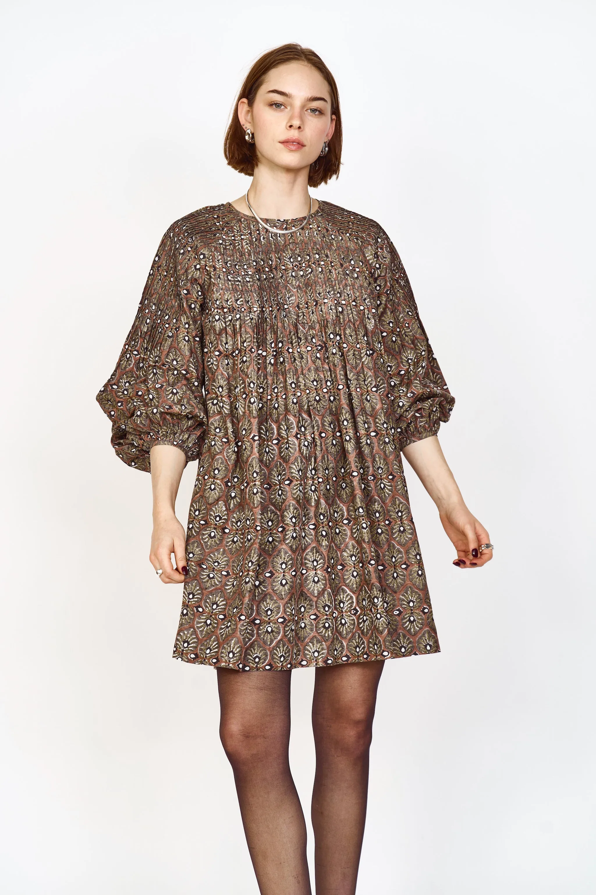 Kerala Dress in Chestnut Shisha