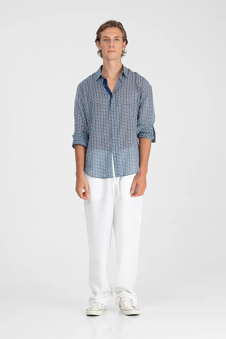 Kolten - Windmill print long sleeves shirt
