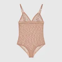 Lace-up triangle Bag bikini Fashion print Ladies sexy mesh alphabet embroidery See-through lace sexy swimsuit bikini underwear