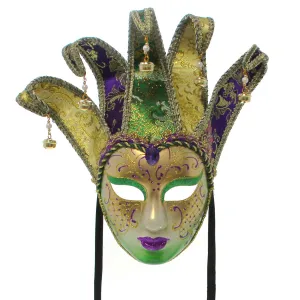 Large Decorative Mardi Gras Mask with 5 Horns
