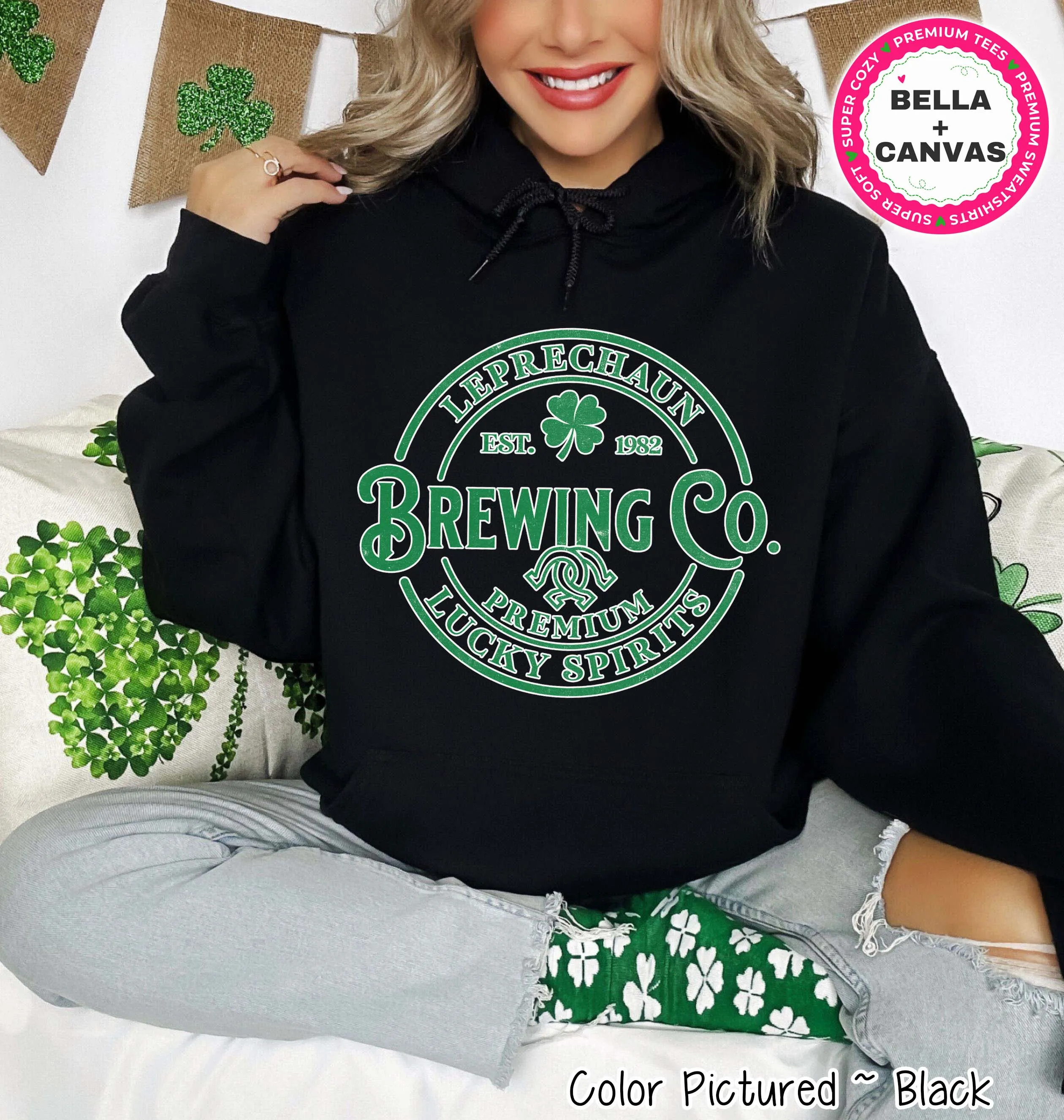 Leprechaun Brewing Co. St Patricks Day Tee or Sweatshirt