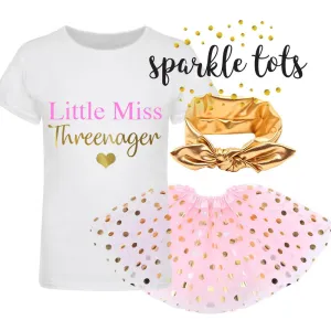 Little Miss Threenager 3rd Birthday outfit
