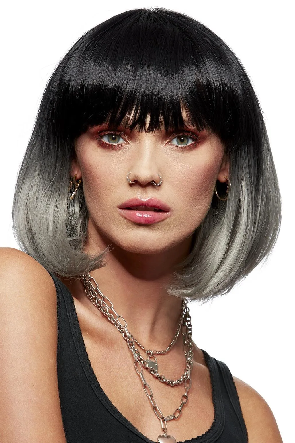Manic Panic Alien Grey Ombre Glam Doll Wig