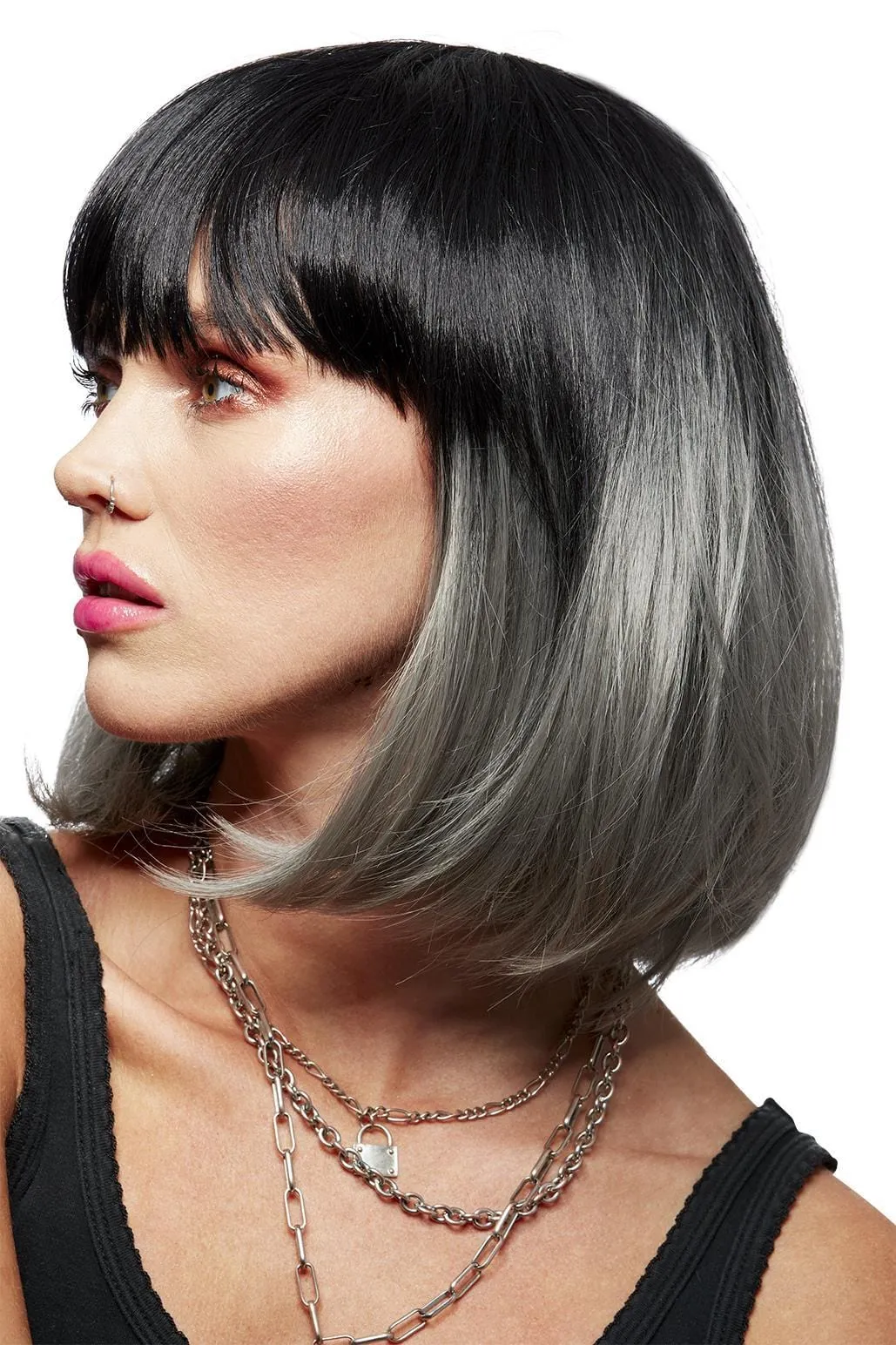 Manic Panic Alien Grey Ombre Glam Doll Wig