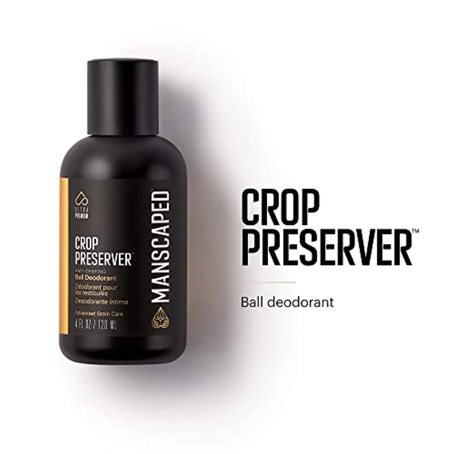 MANSCAPED™ Nuts and Bolts 4.0, Men's Grooming Kit, Includes The Lawn Mower™ 4.0 Ergonomically Designed Powerful Waterproof Trimmer, The Crop Preserver™ Ball Deodorant and Disposable Shaving Mats