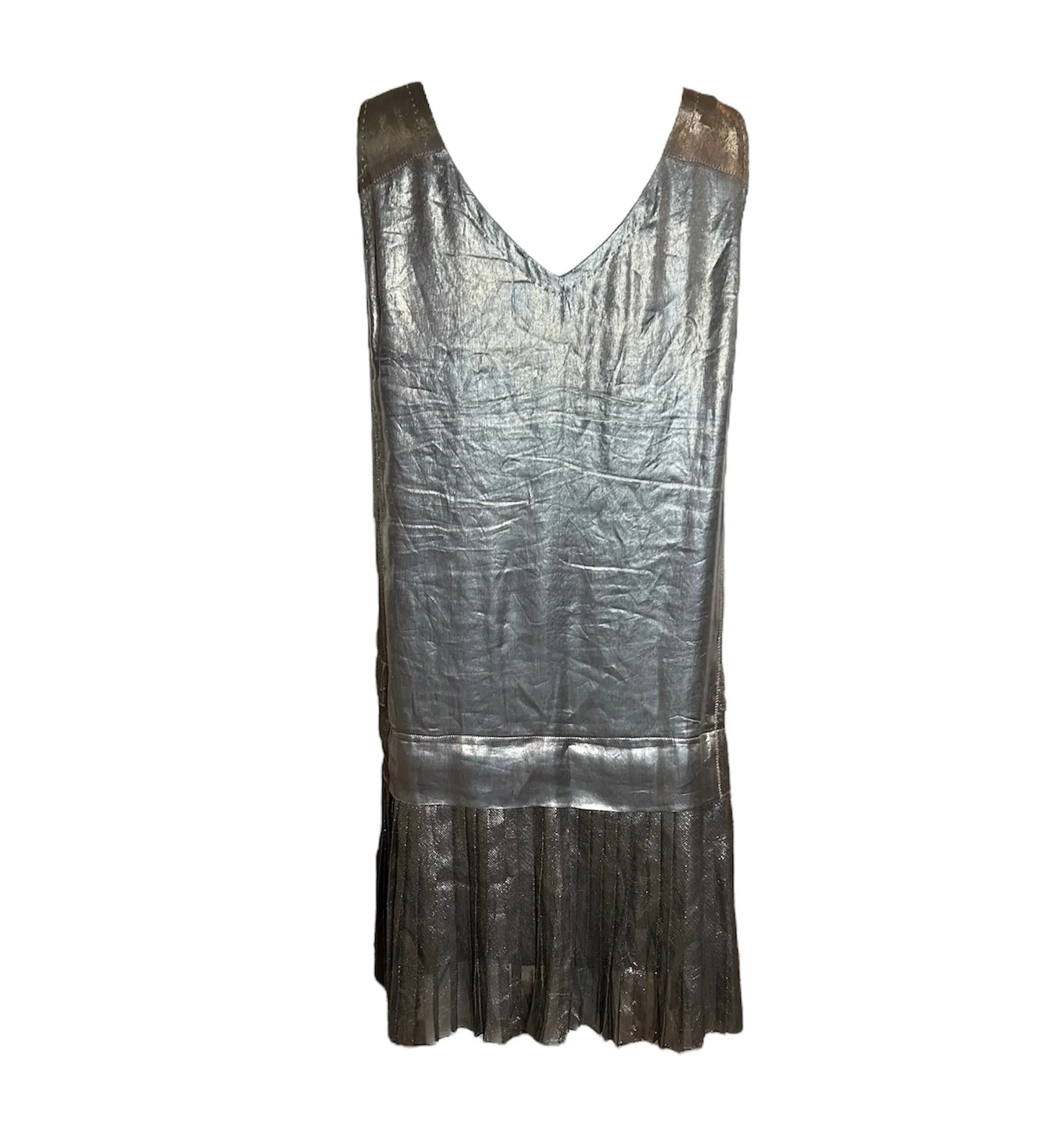Marc Jacobs Silver Lamé 20s Inspired Dress