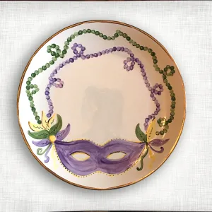 Mardi Gras Round Platter