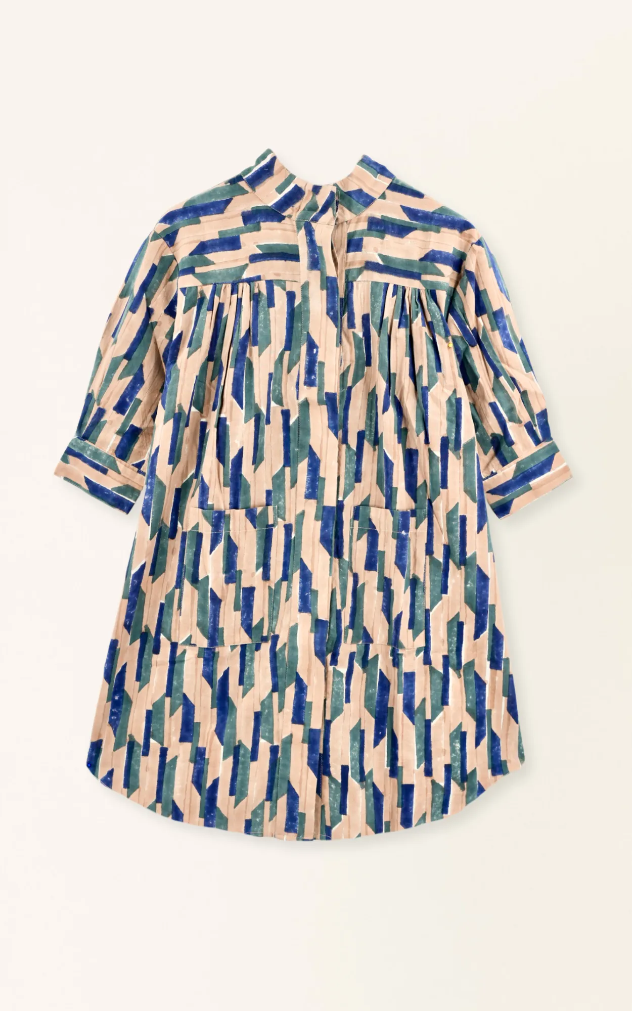Marfa Dress in Cerulean Rainfall