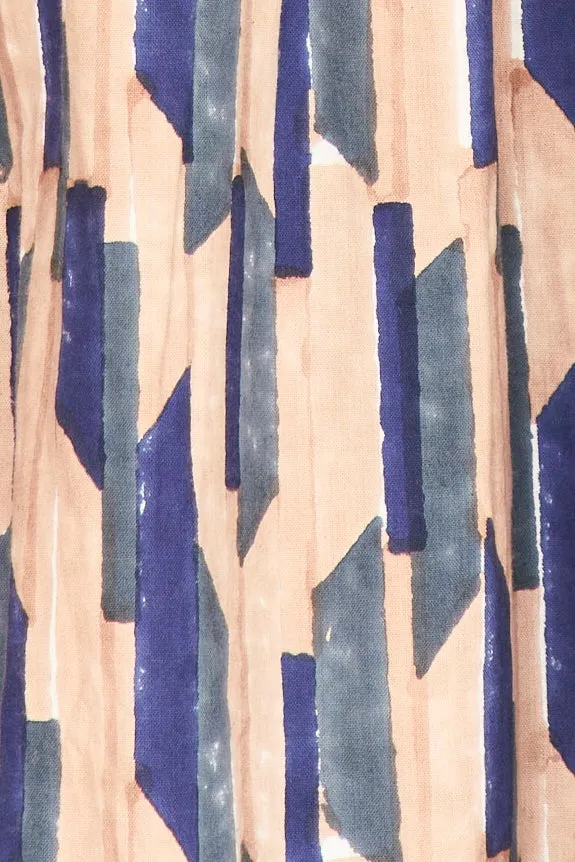 Marfa Dress in Cerulean Rainfall