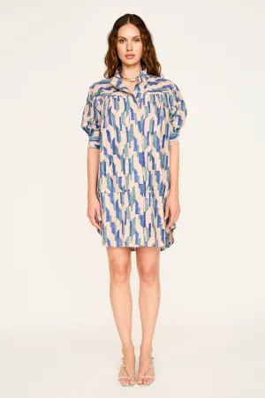 Marfa Dress in Cerulean Rainfall