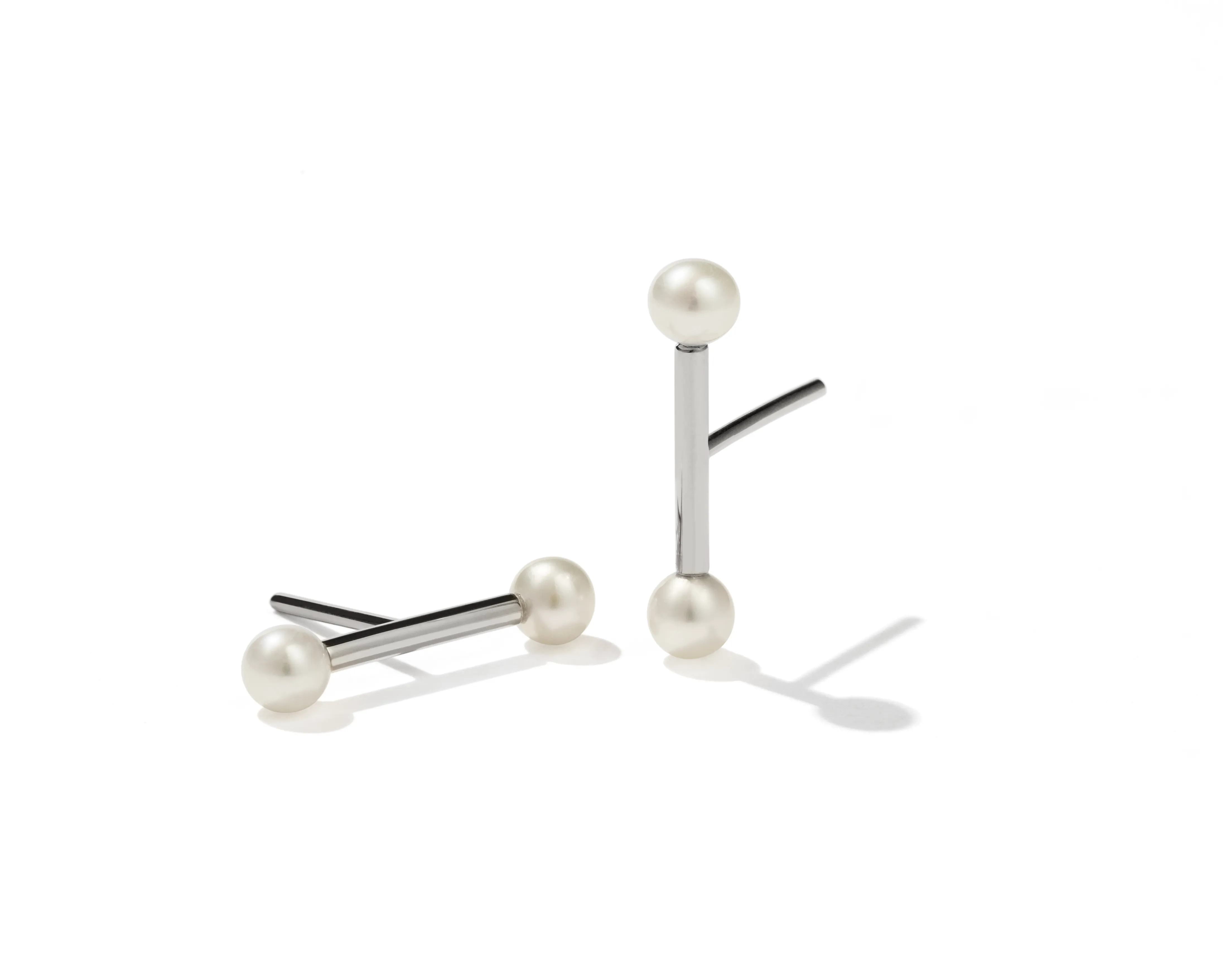 Meadowlark Lunar Barbell Stud Earrings