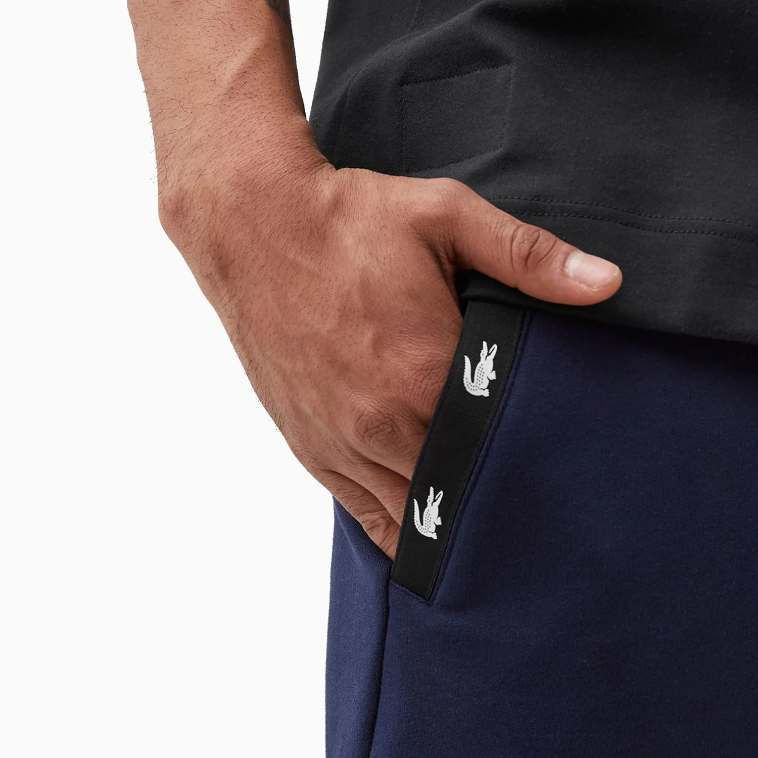 Men's Contrast Accents Fleece Shorts