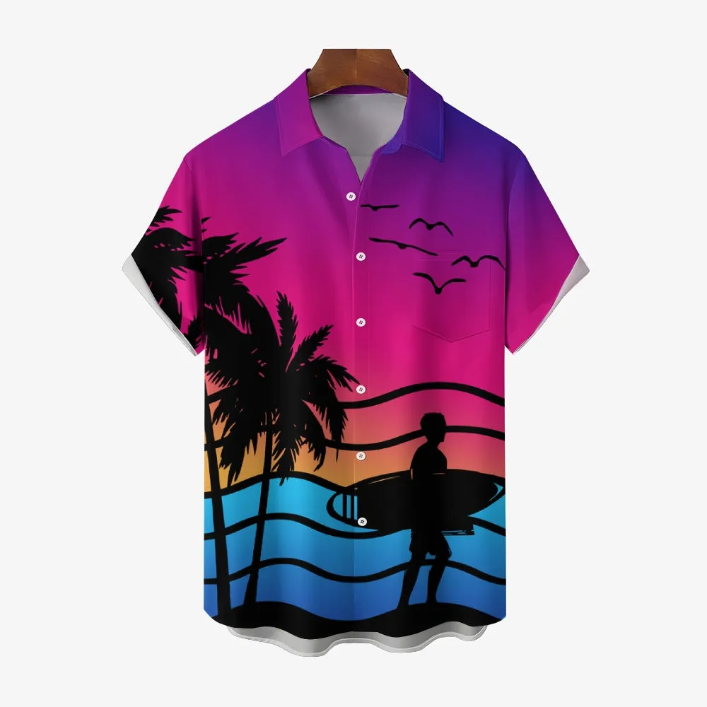 Men's Hawaiian Casual Holiday Short Sleeve Shirt 2405001571