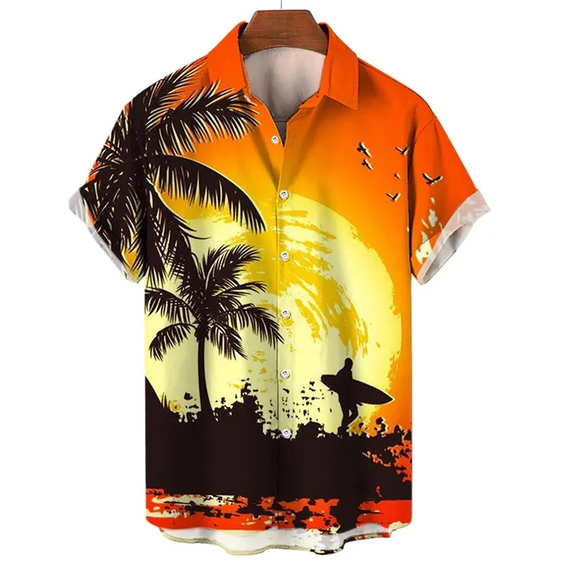 Men's Hawaiian Casual Holiday Short Sleeve Shirt 2405001571