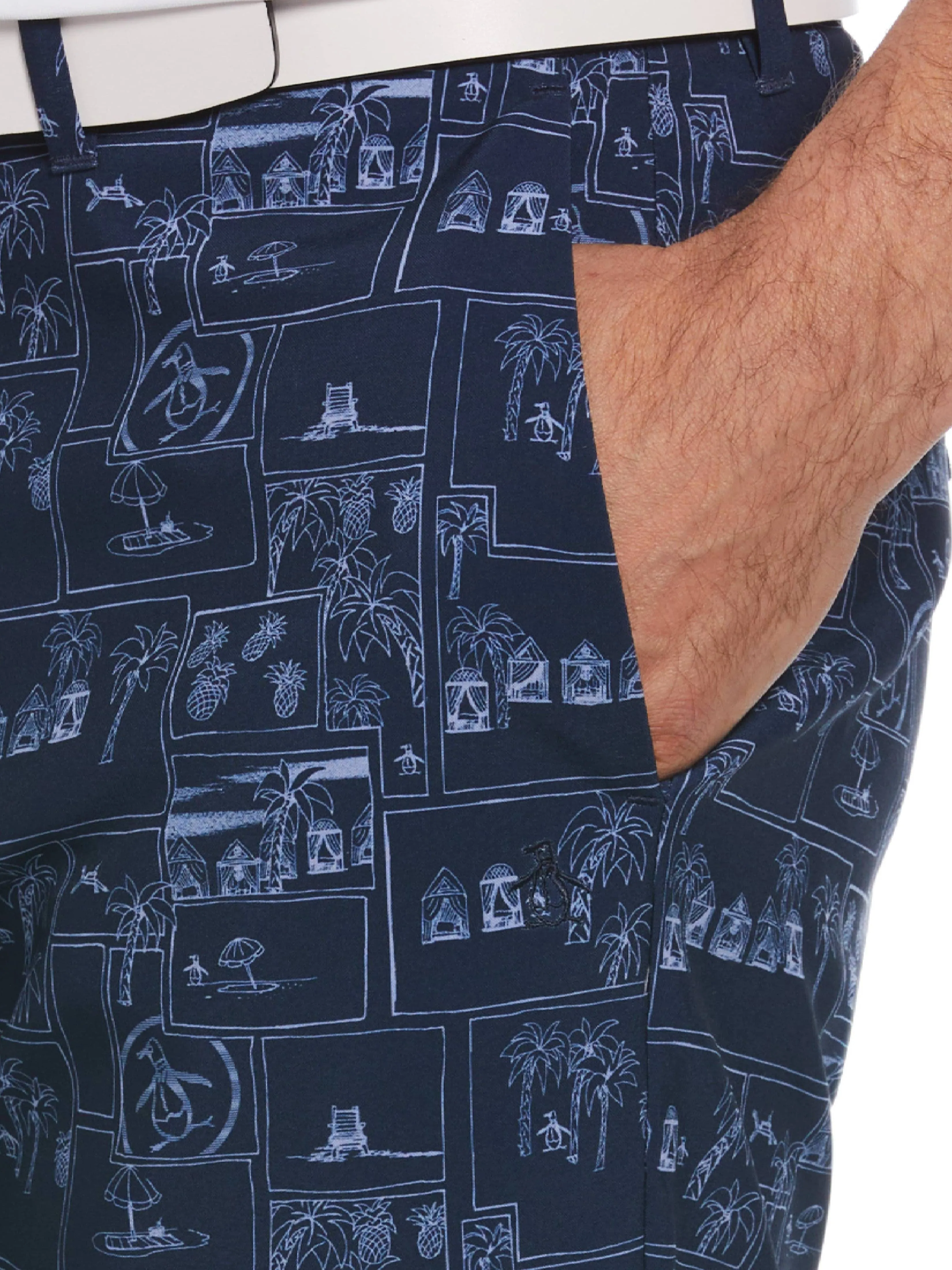 Men's Heritage Beach Club Print 8" Golf Shorts