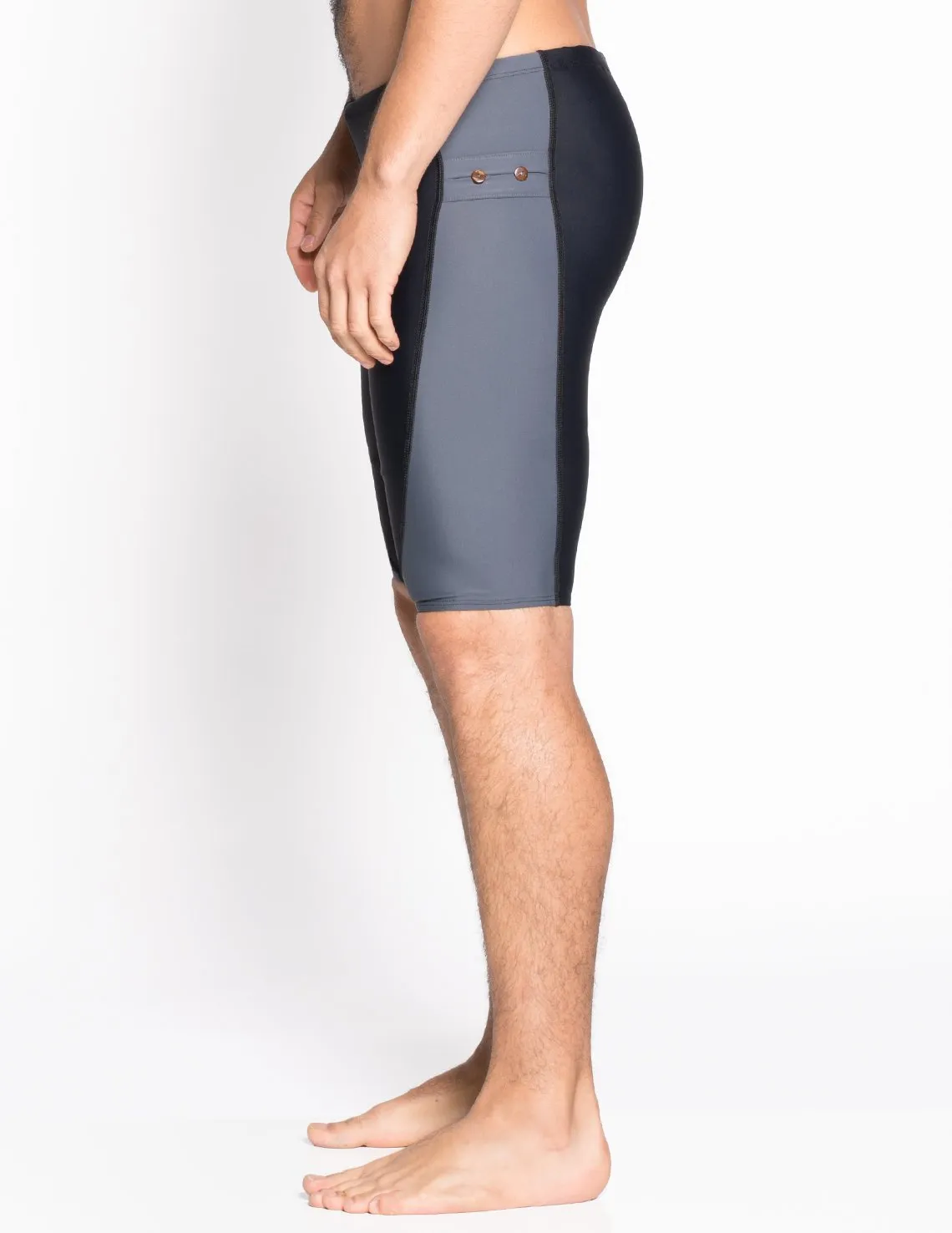 Men's Snorkel Jammer Swim Short - Black / Gray