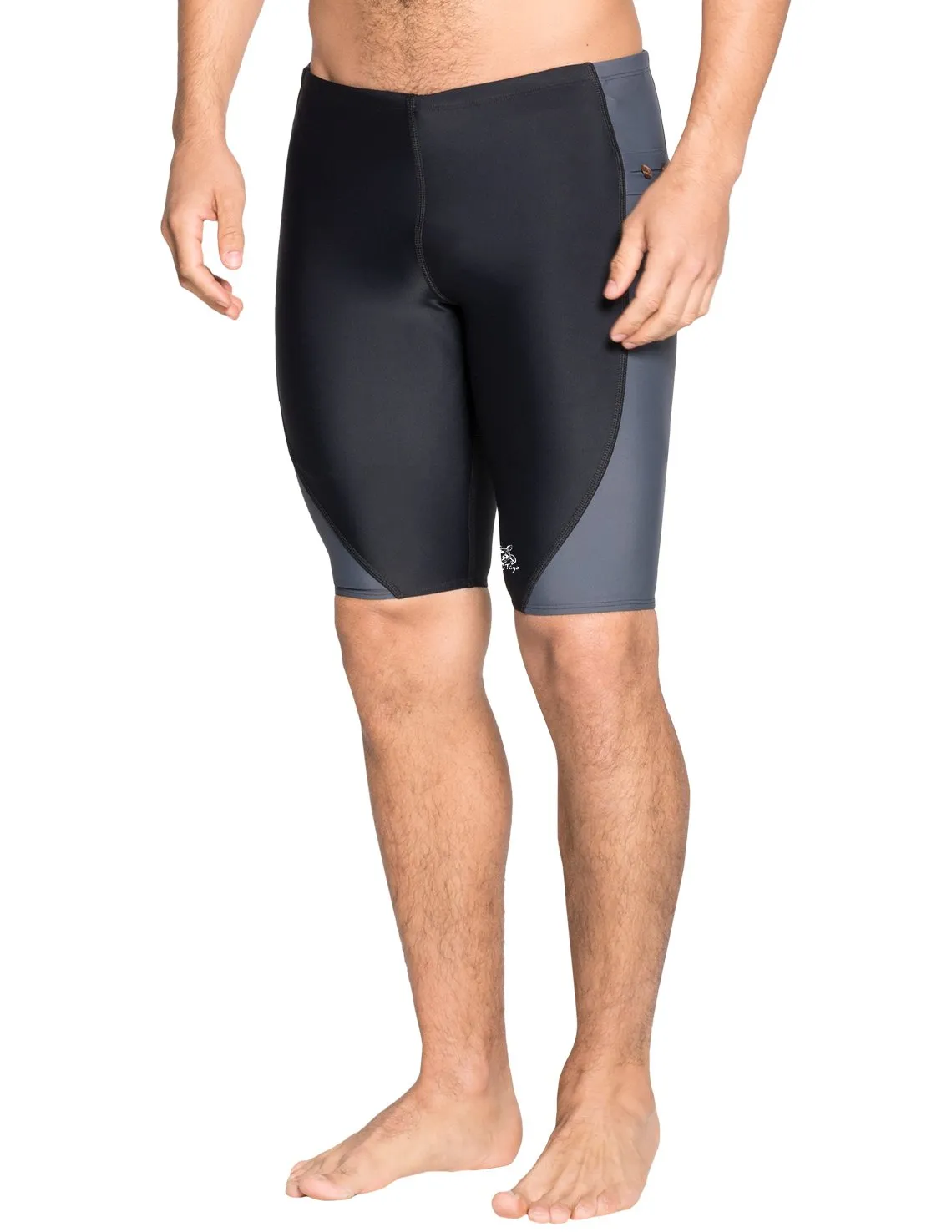 Men's Snorkel Jammer Swim Short - Black / Gray