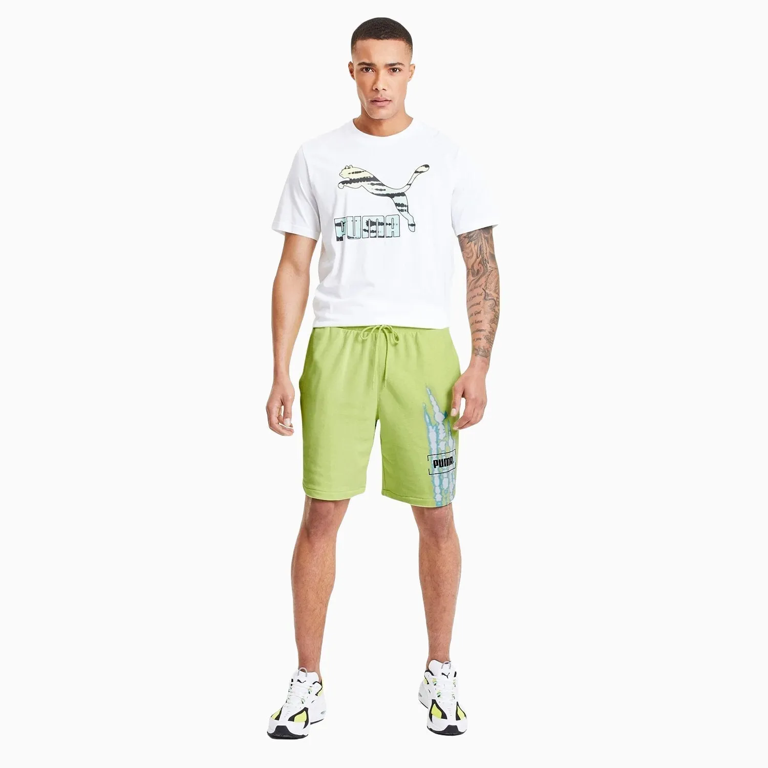 Men's Tie Dye Graphic Shorts