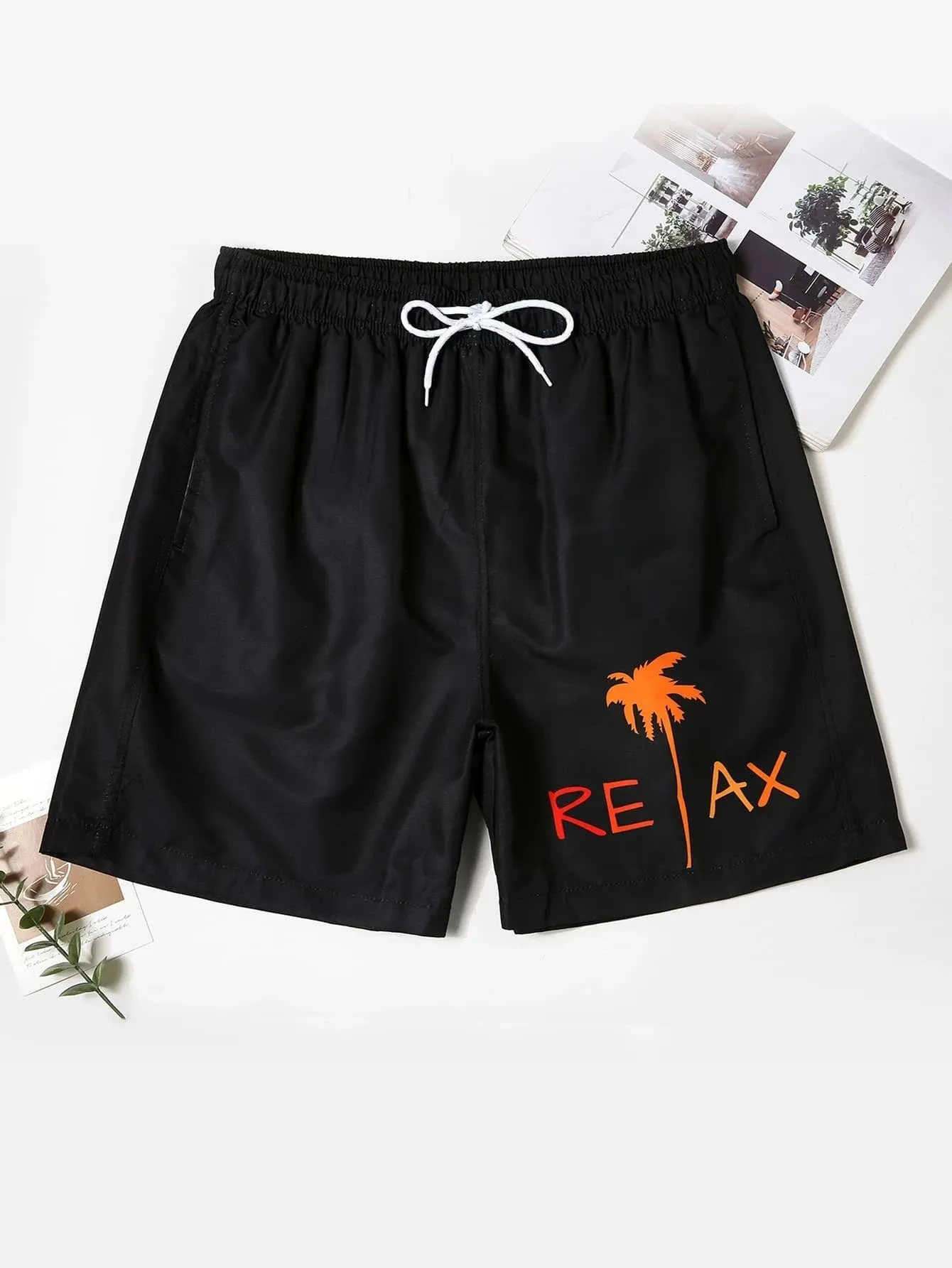 Men's Tree Print  Shorts